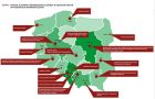 miniatura Mapa miast w którch kształcenie na kierunku informatyka prowadzone jest w językach obcych