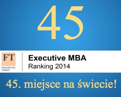 Executive MBA w ALK 45 miejsce na świecie