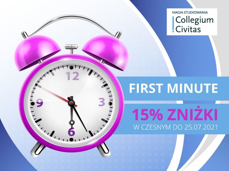 Promocja First Minute w Collegium Civitas