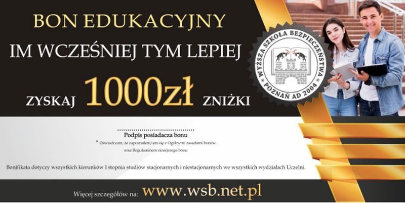 Bon edukacyjny w WSB w Gdańsku