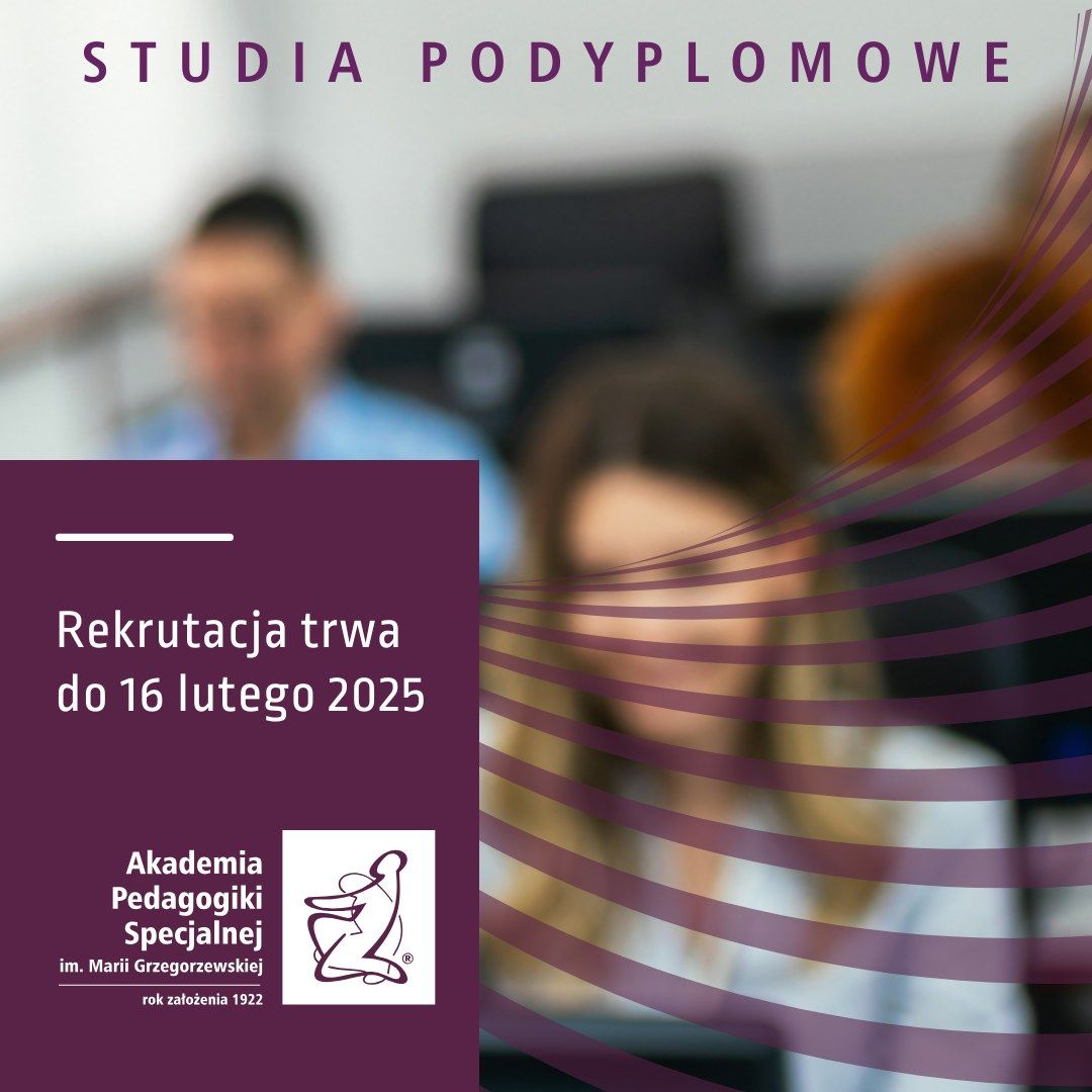 Rekrutacja na studia podyplomowe w APS