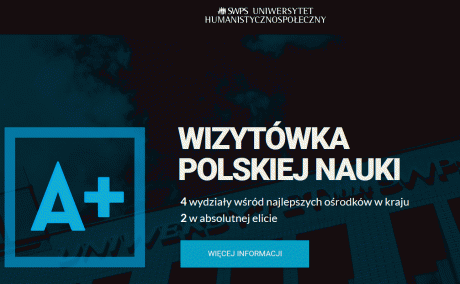 Uniwersytet SWPS wizytówką polskiej nauki