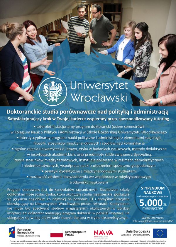 Doktoranckie studia porównawcze nad polityką i administracją 