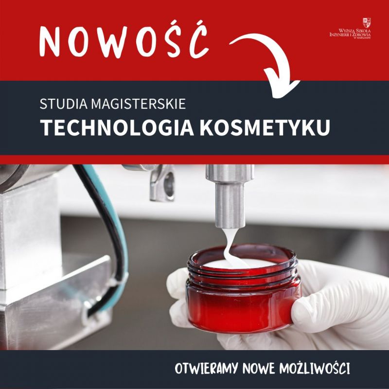 Technologia kosmetyku - nowość II stopnia w WSIiZ w Warszawie