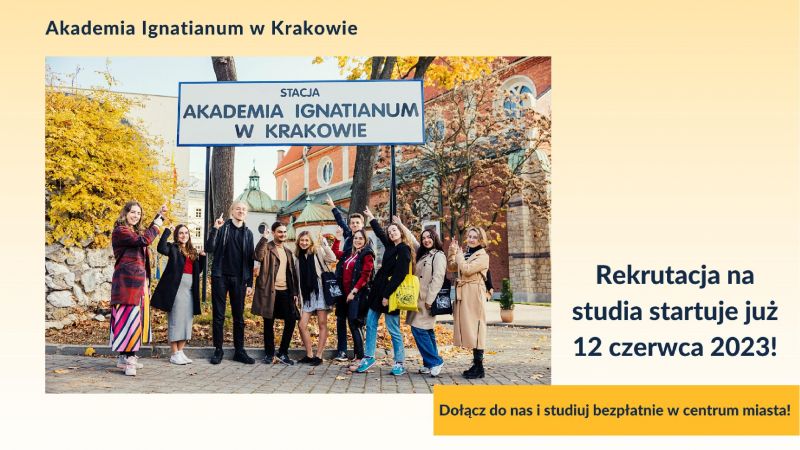 Dołącz do nas i studiuj bezpłatnie w Akademii Ignatianum