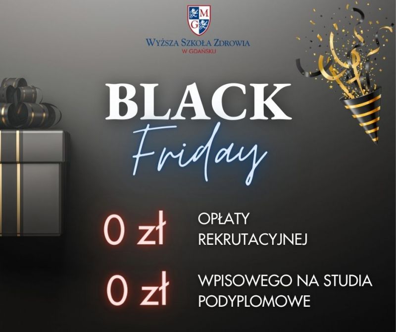 Promocja z okazji Black Friday w WSZ w Gdańsku
