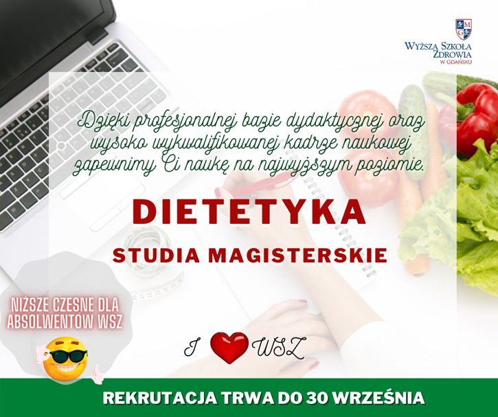 Dietetyka - studia II stopnia w WSZ w Gdańsku