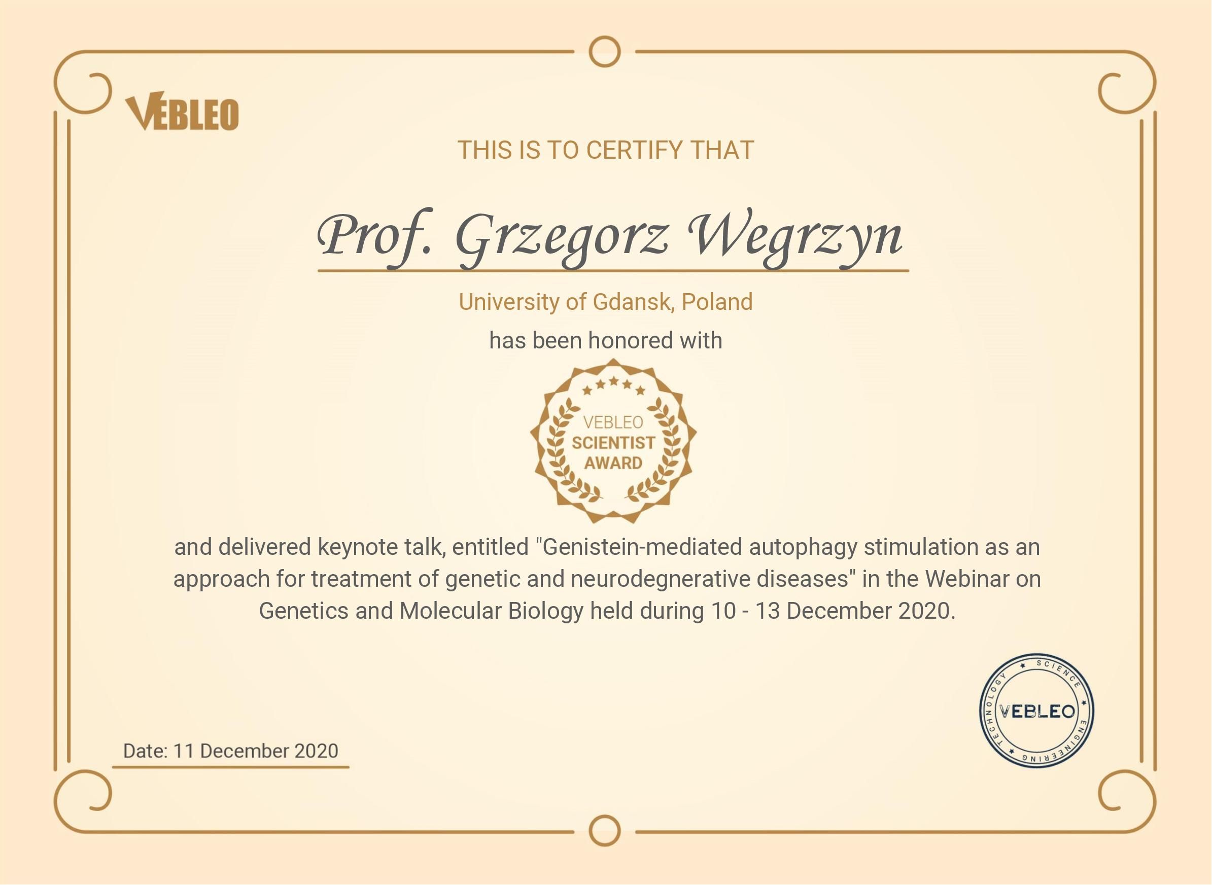 Vebleo Award Certificate - Prof Grzegorz Wegrzyn-page-001