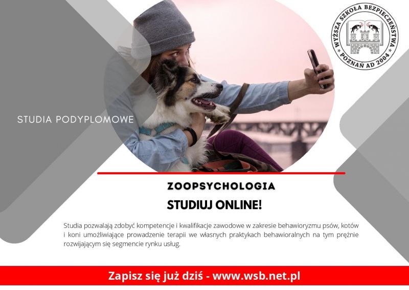 Zoopsychologia - studia podyplomowe w WSB